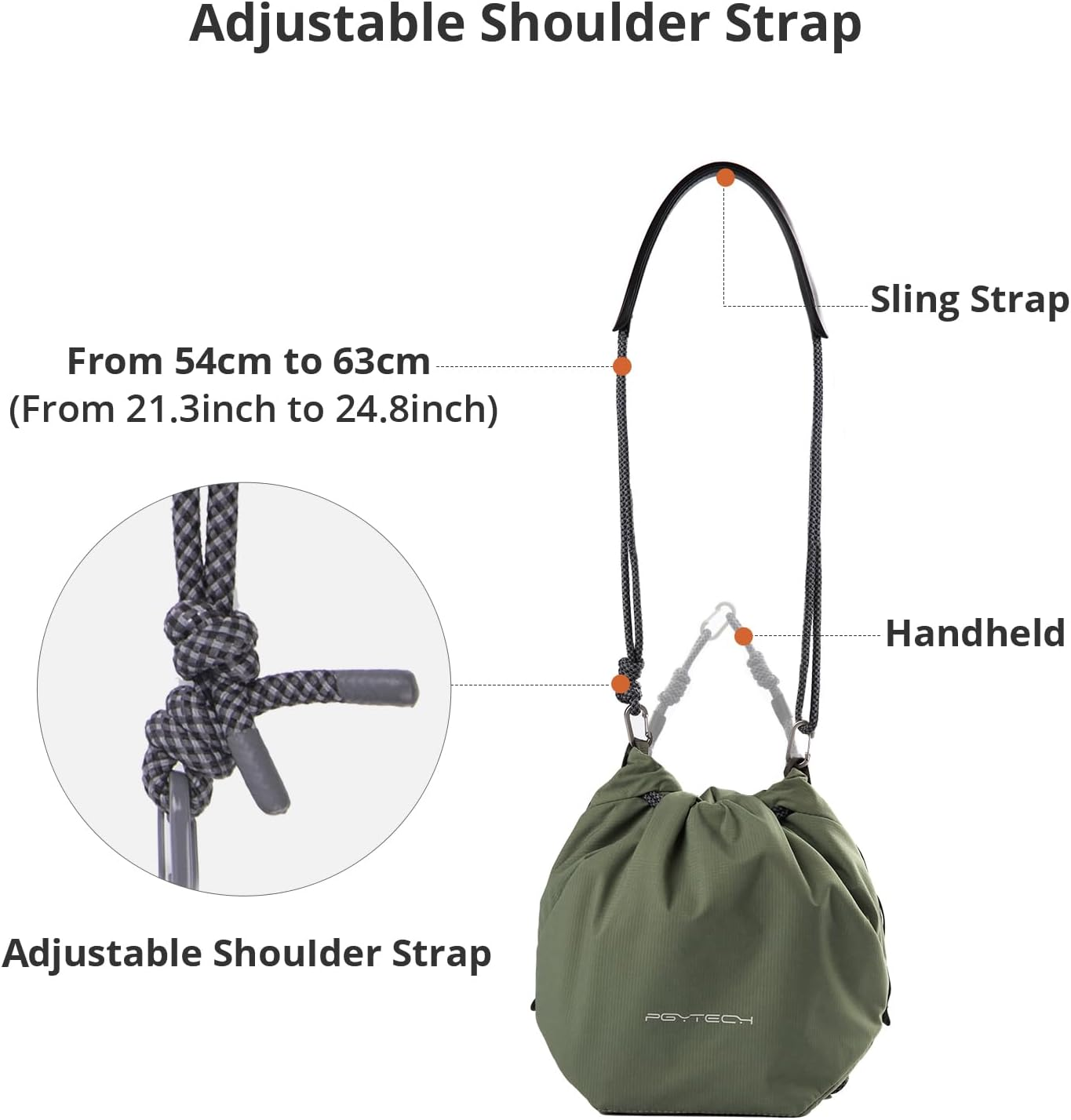 PGYTECH Onego Drawstring Camera Bag Small, Soft Camera Case Pouch Handbag Compatible with Mirrorless Cameras/Nikon/Canon/Sony/Fuji/Gopro Action Cameras image number 1