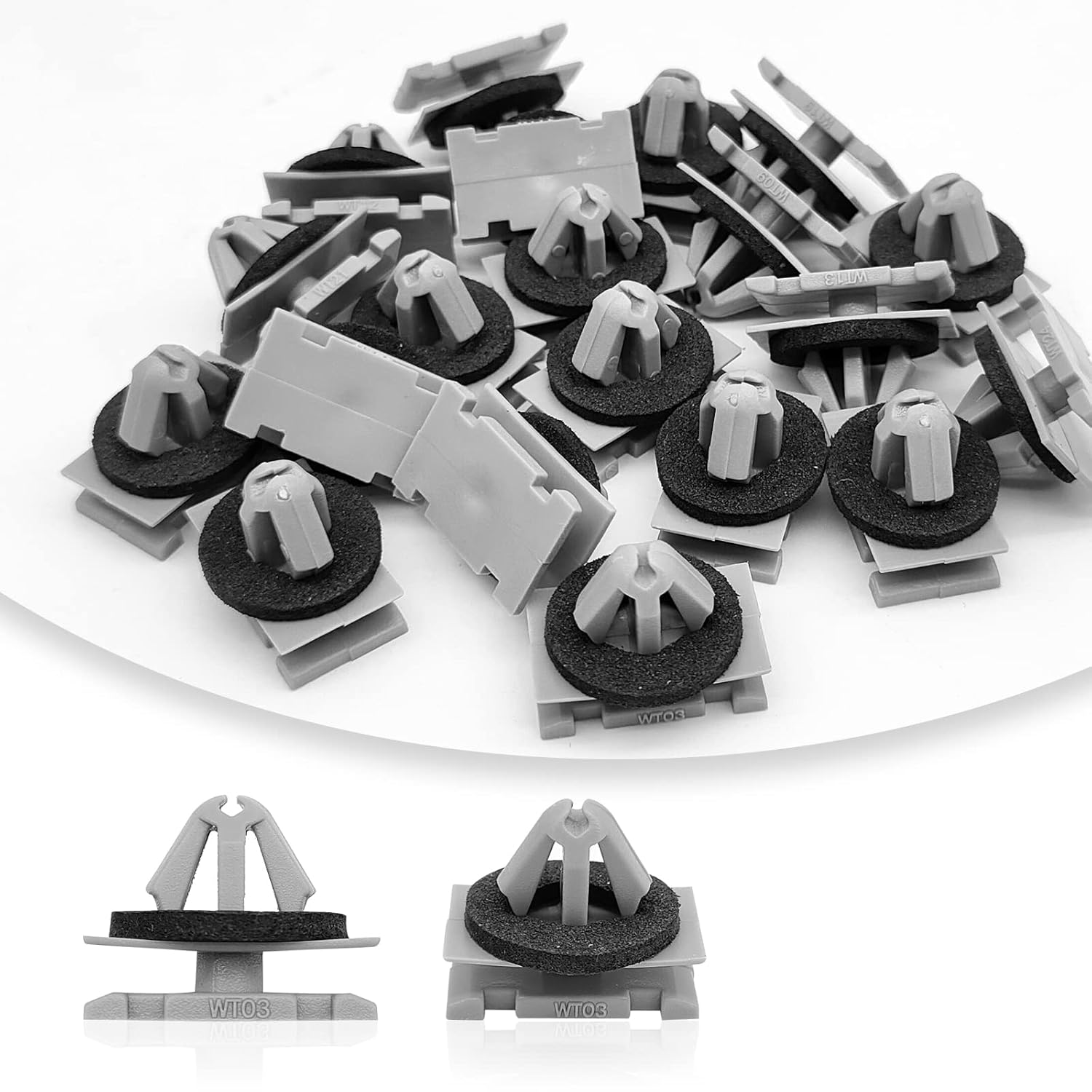 20Pcs Rocker Moulding Clip & Fender Exterior Trim Clips Compatible with Jeep Grand Cherokee Compass 68172491AA 68271803AA 68395627AA GM 11571175 19352782 image number 5