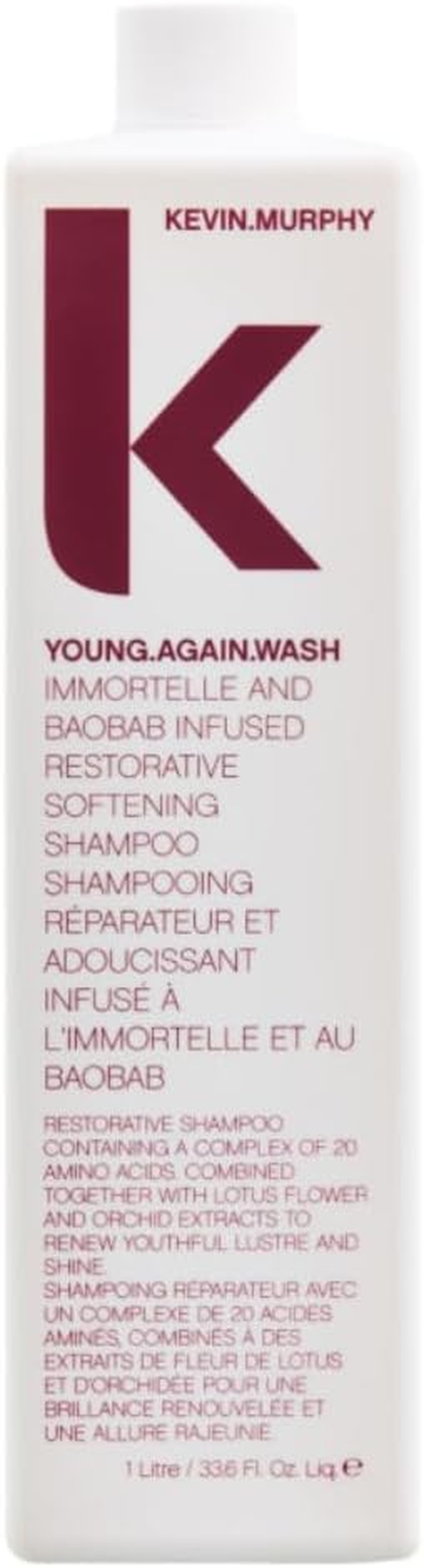 KEVIN MURPHY Young.Again.Wash Restorative Softening Shampoo 1000 Ml image number 1