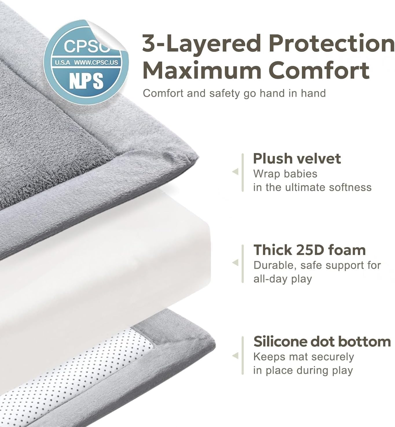 Kids Baby Play Mat, 3Cm Thick Tatami Muscle Mat, Extra Thick Foam Mat for Kids in Tatami Mat Ideal for Crawling, Tummy Time Childrens Playroom Decor, 150 * 200Cm