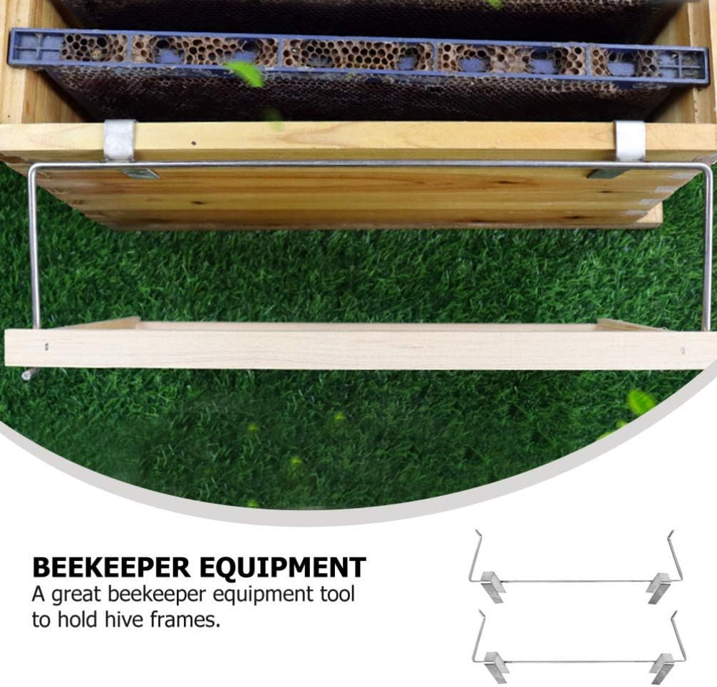 Beekeeping Frame Holder,Stainless Steel Bee Hive Frames Holder Gripper Beehive Lifter Apiarist Beekeeping Supplies Tool for Workshop Home Beekeeper (1PC) image number 1