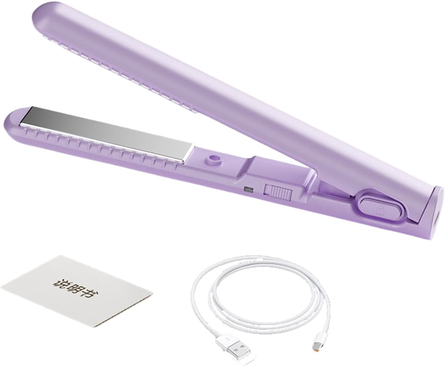 Travel Hair Straightener | Portable Hair Straightener, Cordless Curling Iron,Usb Charging 2-In-1 Curling Wand & Flat Iron, Fast Heating Hair Styling Tool for Short and Long Hair image number 1