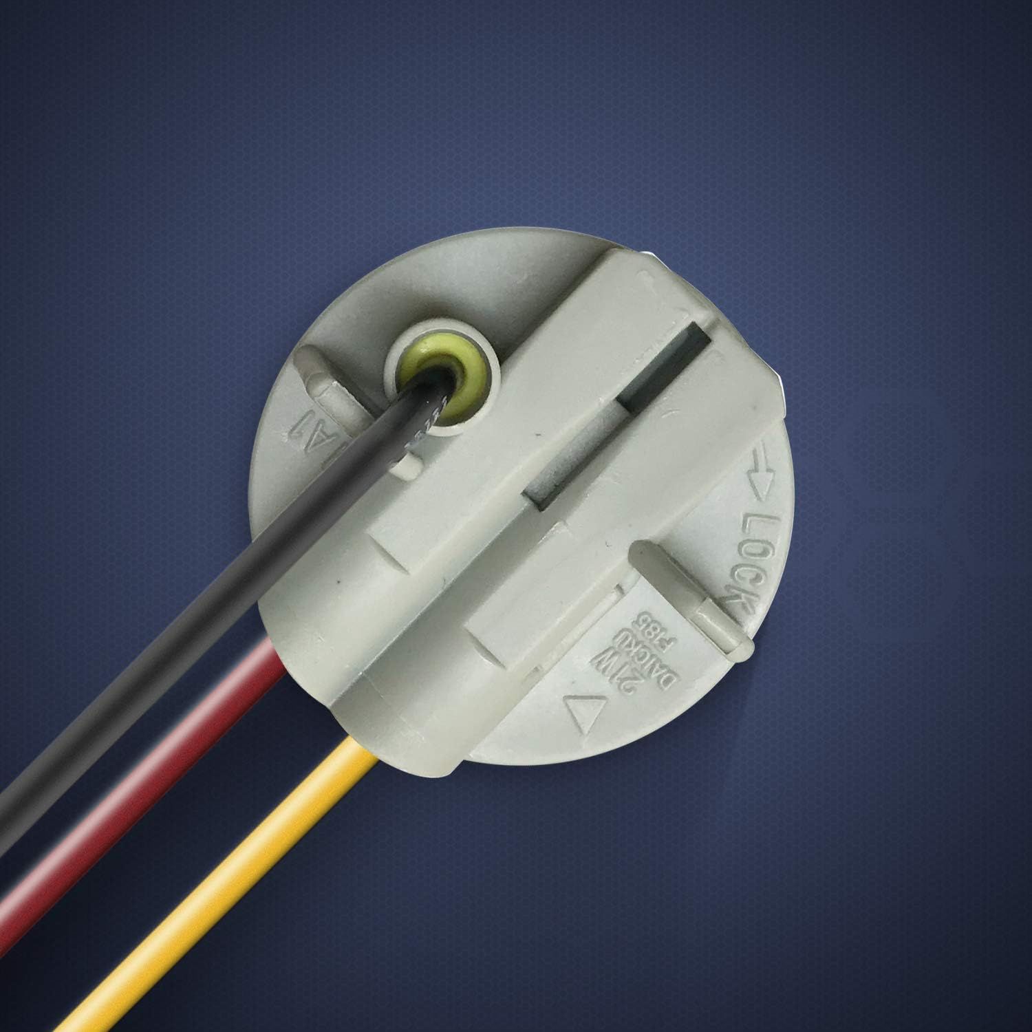 1157 BAY15D Turn Signal Brake Light Bulb Socket Wire Harness Connector(Pack of 2) image number 2