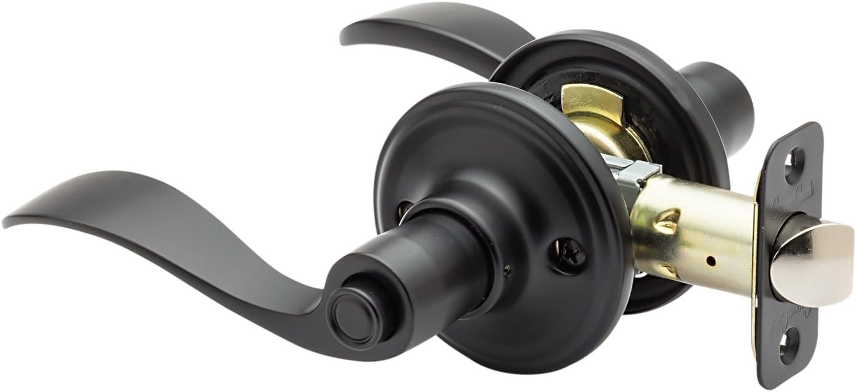 Copper Creek Hardware WL2220PB Door Lever, 3" X 5" X 6.8", Polished Brass, 1 Count (Pack of 1)