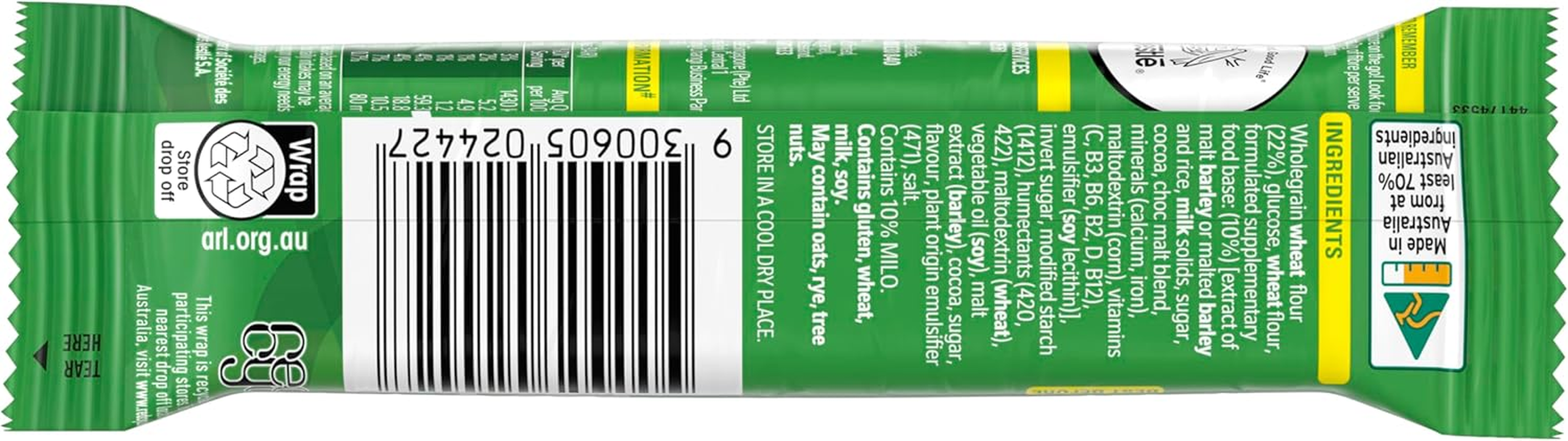 Milo Energy Snack Bar 21G (20 Count) image number 1