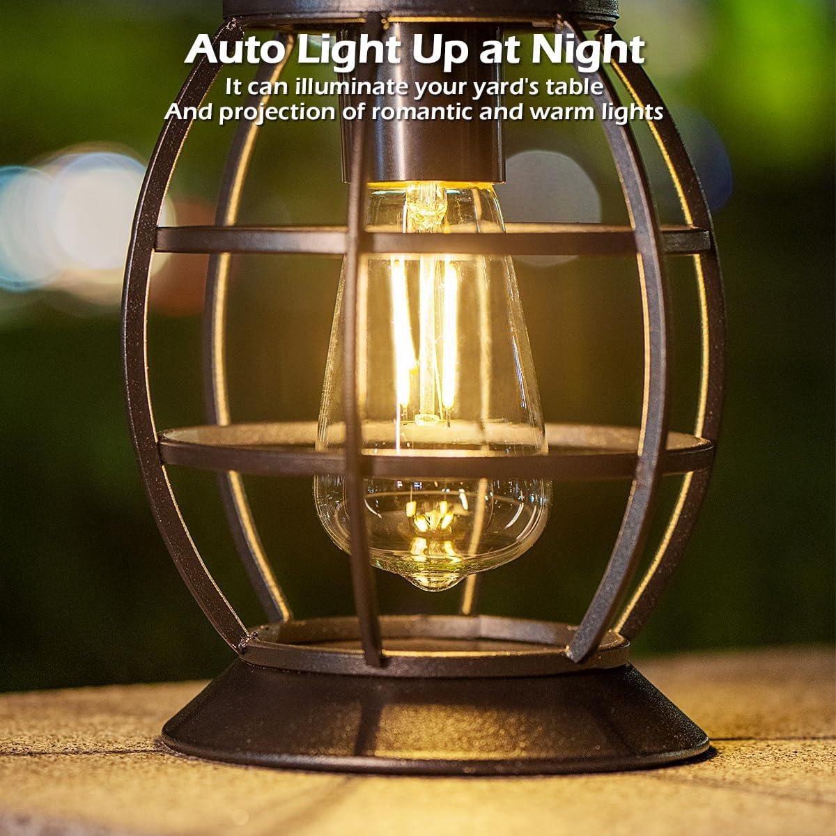 Leidrail Solar Outdoor Lights Hanging Solar Lantern Metal Solar Lights Outdoor Waterproof Lanterns Decorative Outdoor Lights Solar Powered for Garden Yard Patio Pathway 2 Pack image number 3