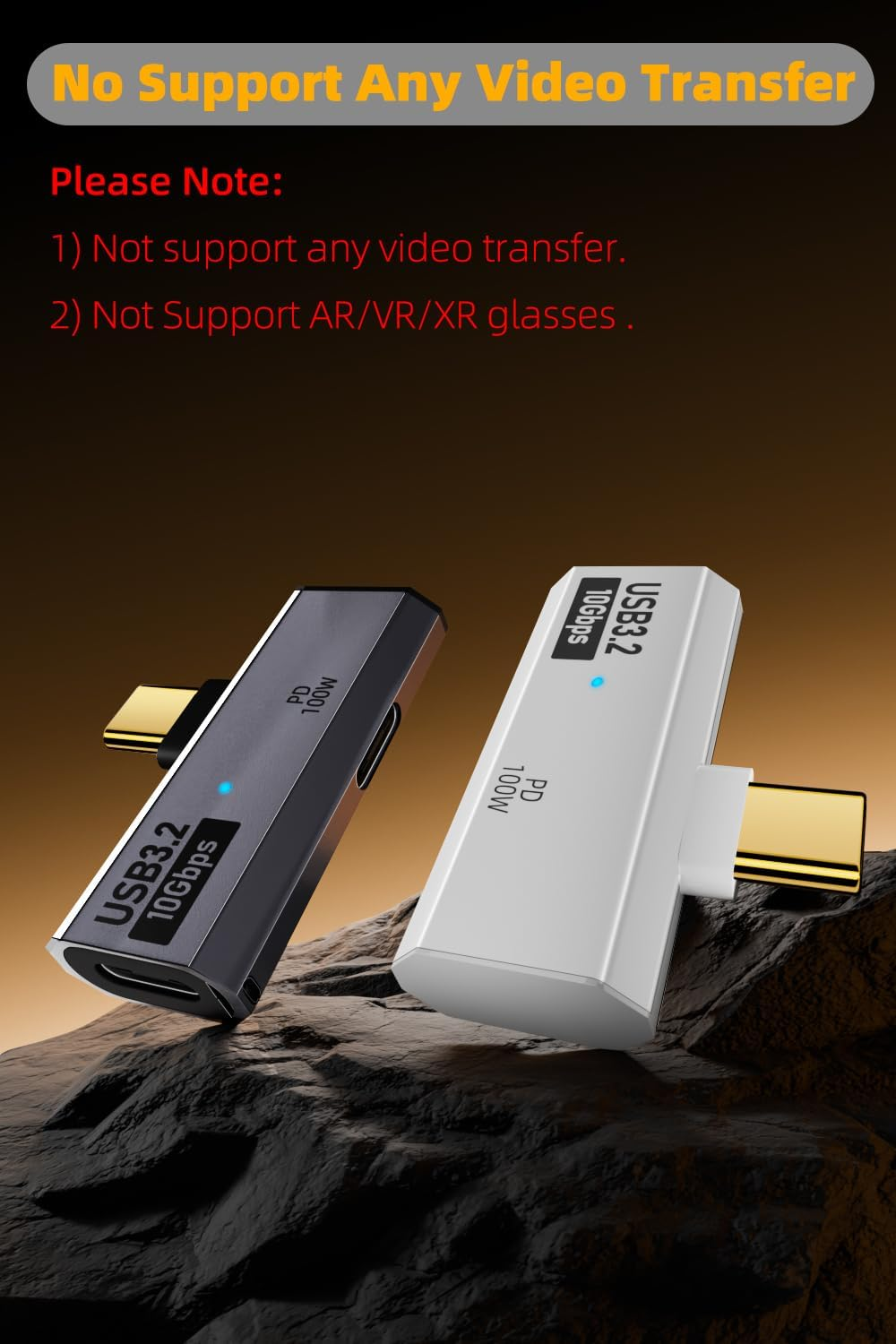 Areme Dual USB C Headphone Adapter with 100W Charging Port, 2-In-1 USB Type C Splitter Dongle for Rog Ally, Steam Deck, Quest 2, Iphone 15 Series, Ipad, Macbook and More Type C Device (Grey) image number 2