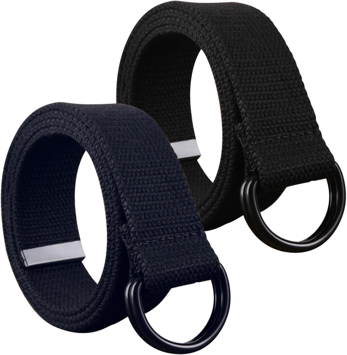 2 Pack Belts for Men,Mens Canvas Belt, Adjustable Fabric Holeles,Suitable for Leisure and Travel image number 5