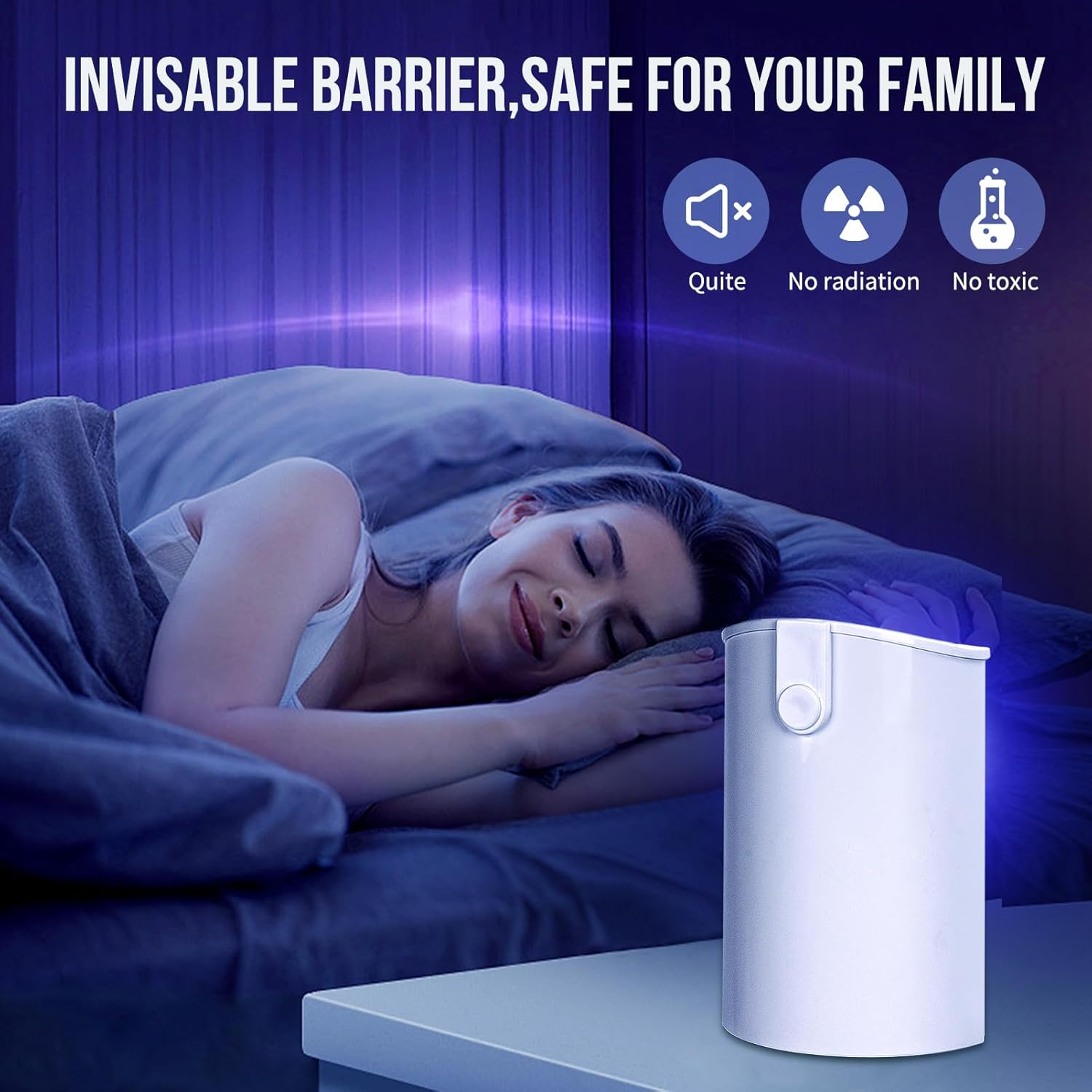 2 Flying Insect Trap & 8 Refills, Plug in Fruit Fly Traps for Indoors, Bug Catcher for Mosquitoes, Moths, Fruit Flies, Gnat Traps for House Indoor | Safe Blue & UV Light Attraction