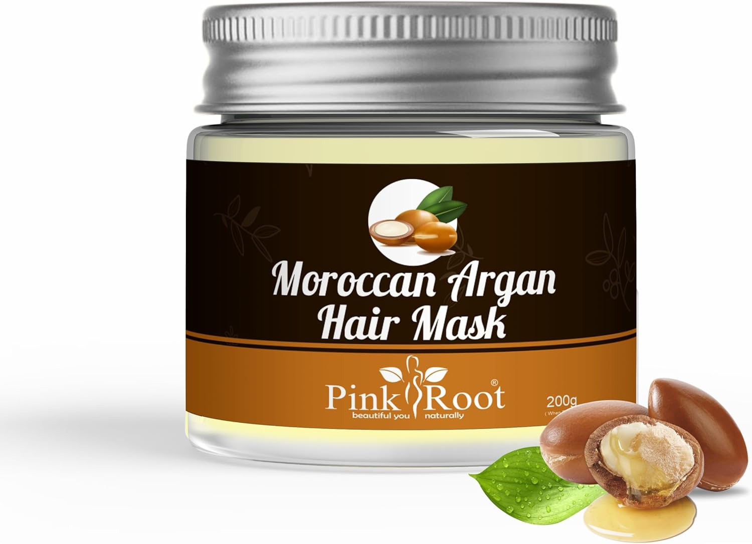 Pink Root Moroccan Argan Hair Mask 200Gm image number 3