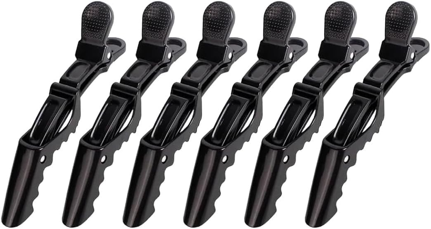 6 Pcs Hair Clips Black Hair Clips Hair Fixing Black Plastic Hair Clips image number 1