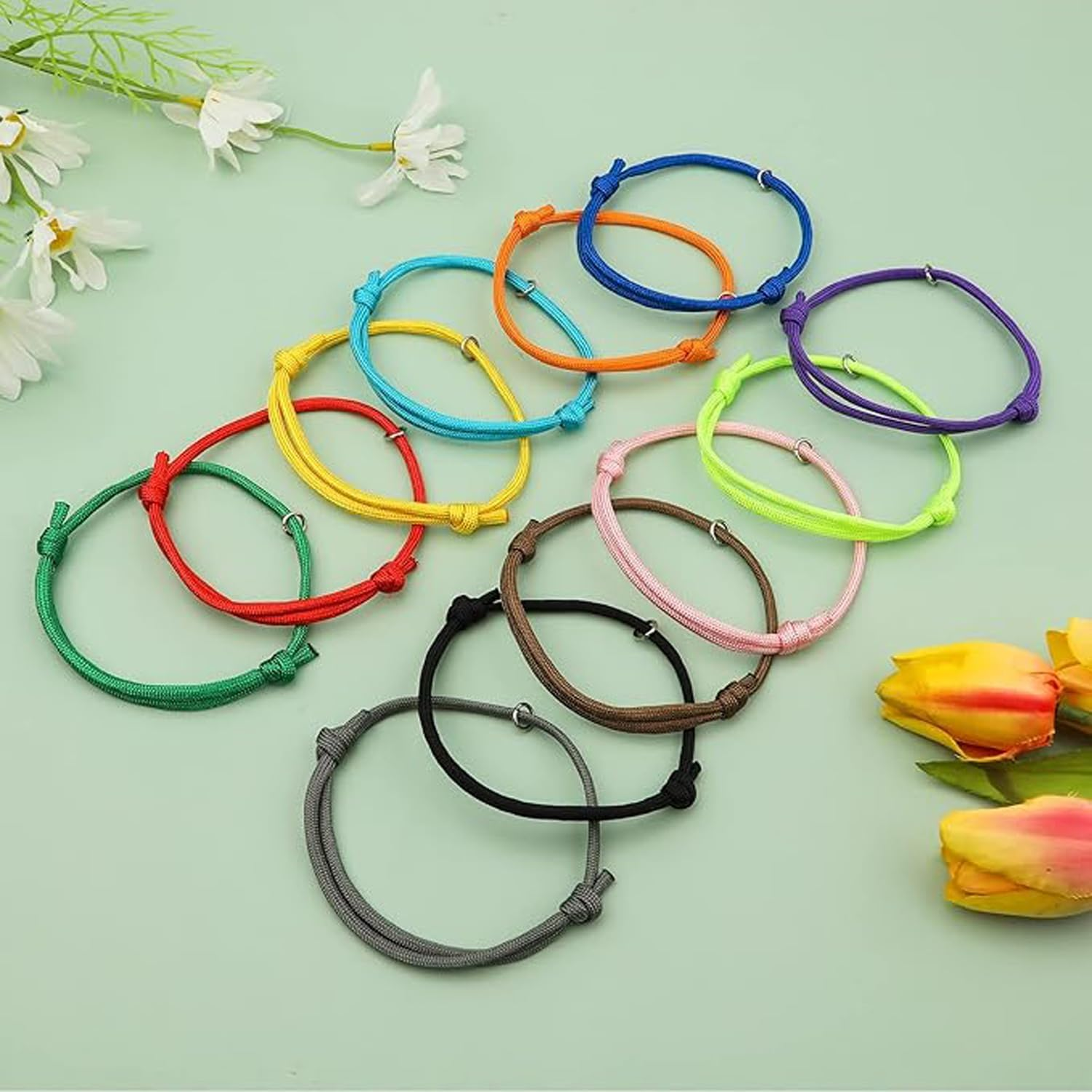 Lxcshljx 32Pcs Puppy Id Collars, Adjustable Soft Whelping Collars, 16 Colors Newborn Kitten Collars, Puppy Identification Collars Bands, Pet Pup Collars, Puppy Litter Collars for Small Dog Cats Rabbit image number 2