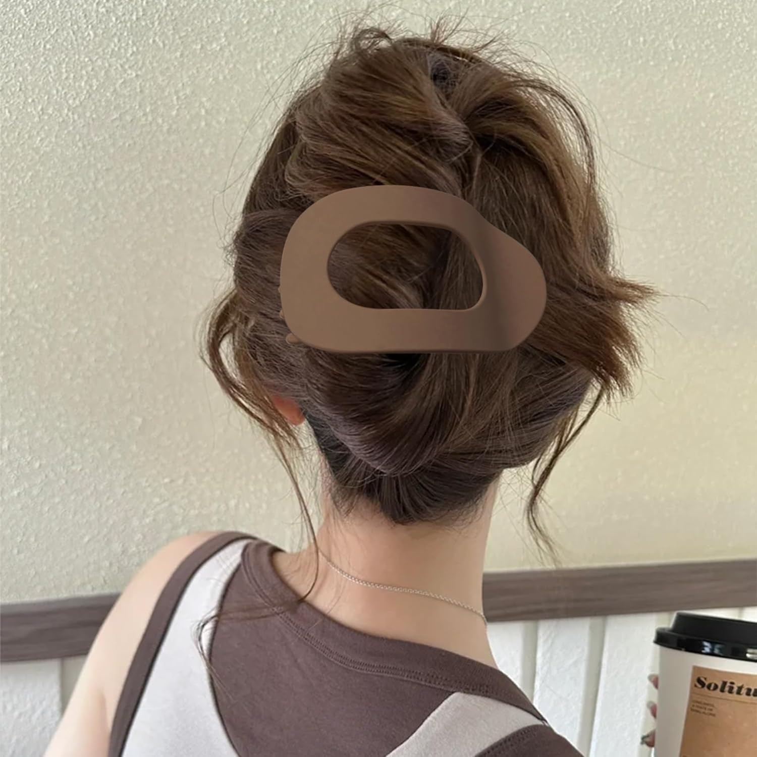 TZEKING Pack of 6 Hair Clips for Women, Flat Claw Clip, Thin Hair, Non-Slip Hair Clip, Strong Hold Side Hair Clips for Thick and Thin Hair image number 1