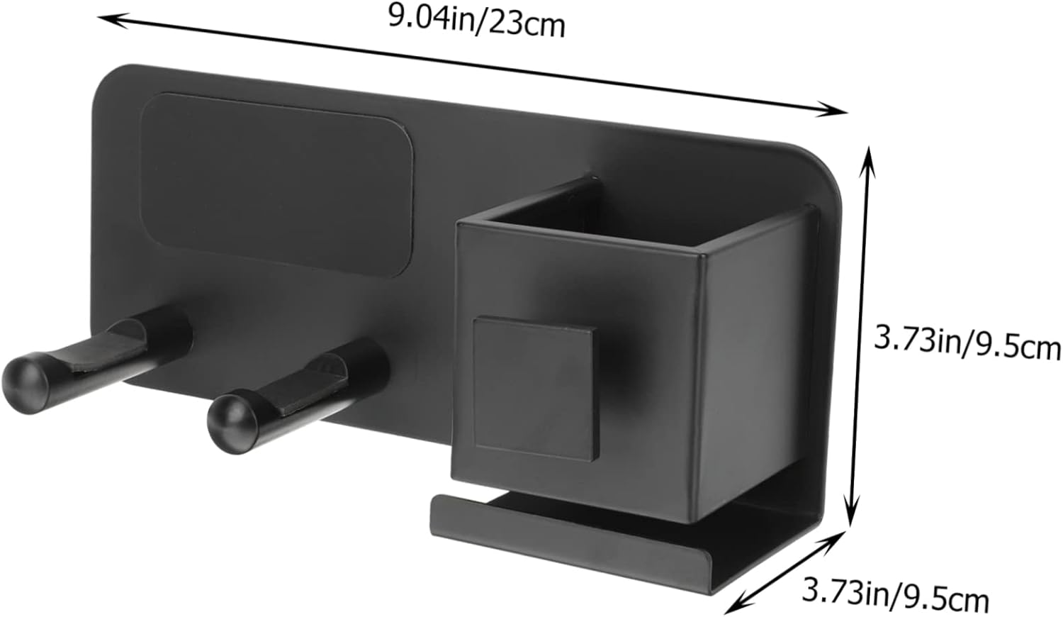 CALLARON Adhesive Hair Dryer Holder Wall Mount Blow Dryer Storage Rack Organizer for Bathroom with Multi Tool Storage Easy Installation image number 5