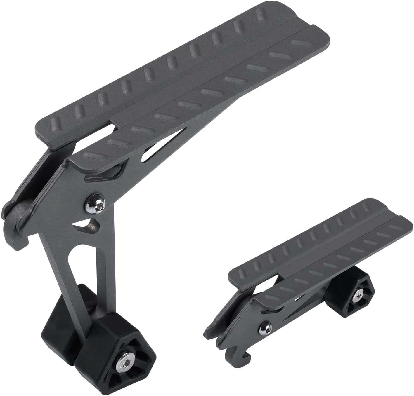 COWVIE Foldable Car Door Step Stand Pedal - Access to Vehicle'S Top Roof Both Feet Stand Pedal Ladder for Most SUV Truck Jeep Black (Fit F150)