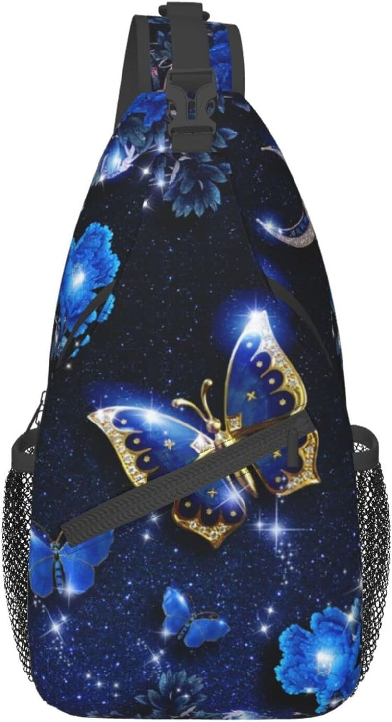 COFEIYISI Unisex Sling Bag Crossbody Backpack for Men Women Casual Chest Bag Sling Shoulder Backpack Travel Hiking Daypack