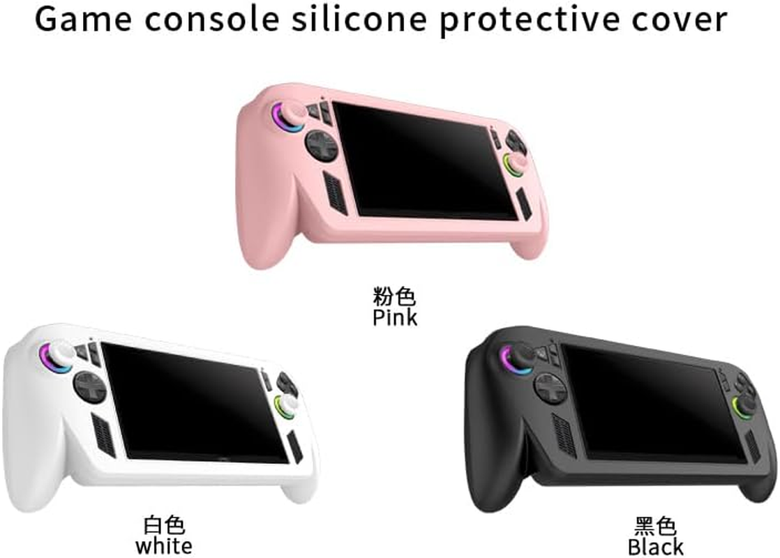 JOYSOG Silicone Case for ROG Xbox Ally/For Xbox Ally X Gaming Handheld Non-Slip Protective Sleeve Cover (Pink) image number 1