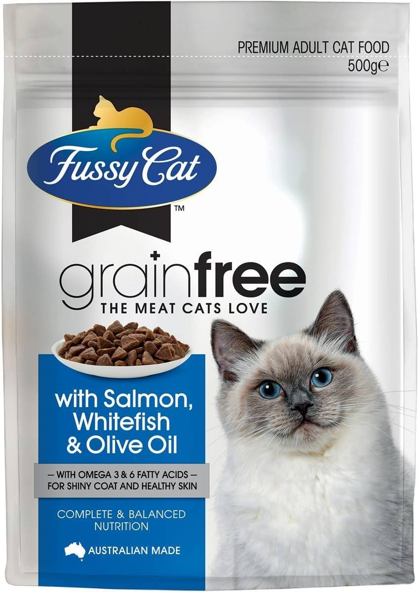 Fussy Cat Salmon and Whitefish with Olive Oil Adult Dry Cat Food 500 G image number 4
