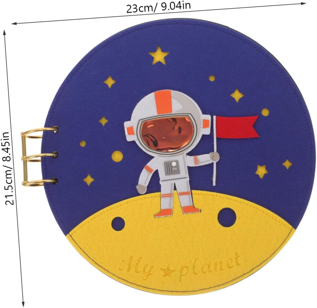 Kisangel Photo Album DIY Growth Album Book for Boy Girl Durable Felt Material Ample Storage Capacity Meaningful Shower Present Creative Design for Cherished Memories image number 5