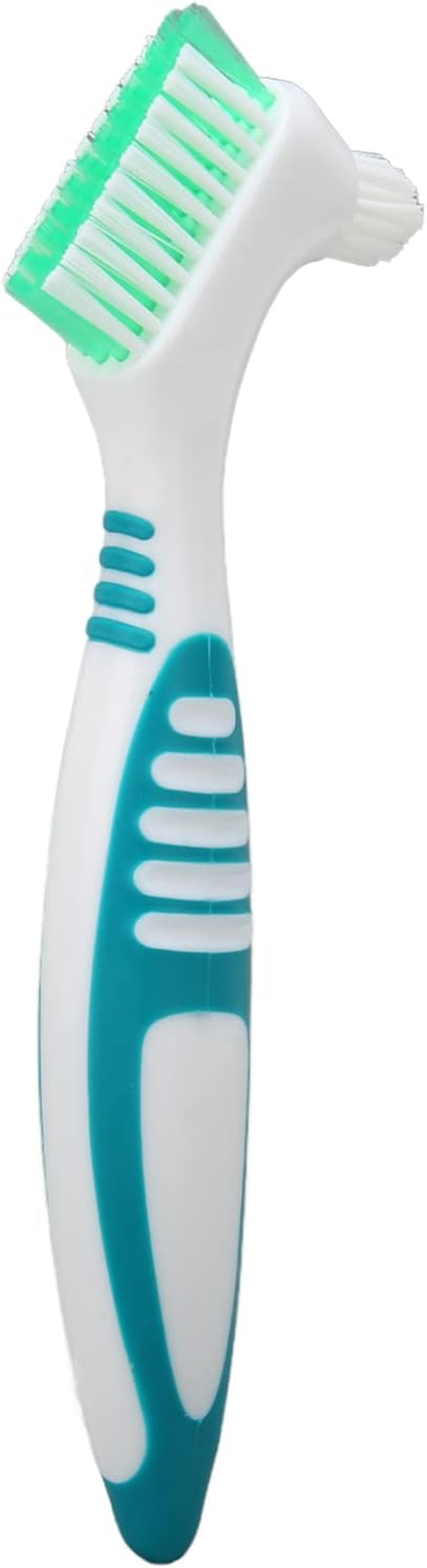 Fdit Denture Cleaning Brush, Effective Plaque & Stain Remover for Partial, Full & Half Dentures, Safe Plastic Cement Design for Daily Oral Care image number 4