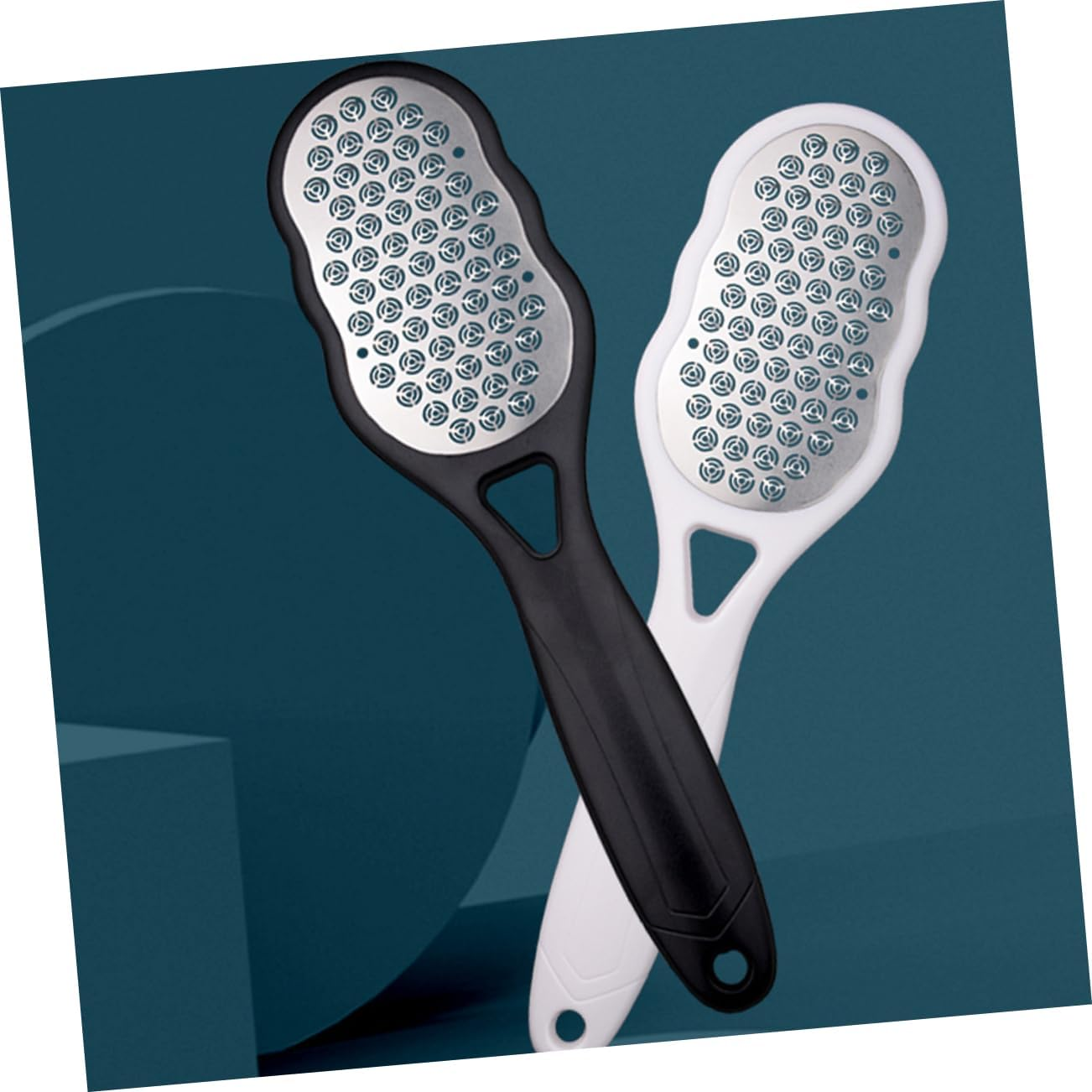 PLAFOPE 2Pcs Foot File Hard Skin Remover Exfoliator Foot Rasp Files Tool Random Style image number 2