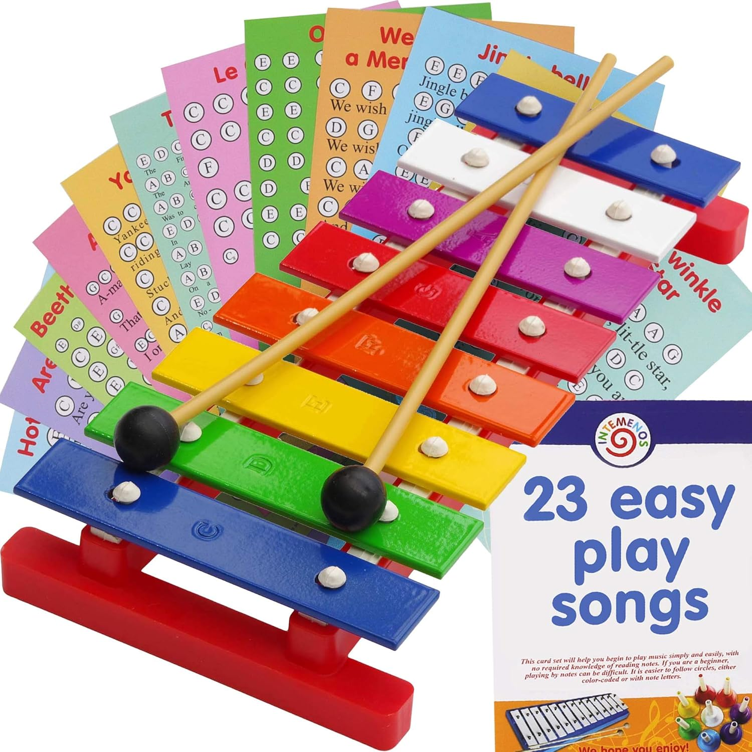 8-Note Glockenspiel for Children - Kid'S Musical Xylophone - 22 Easy Play Songs&hellip; image number 2
