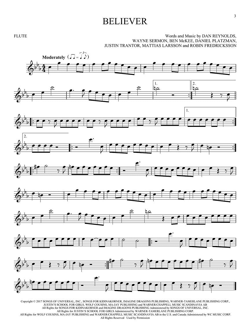 50 Pop Songs for Kids for Flute image number 1