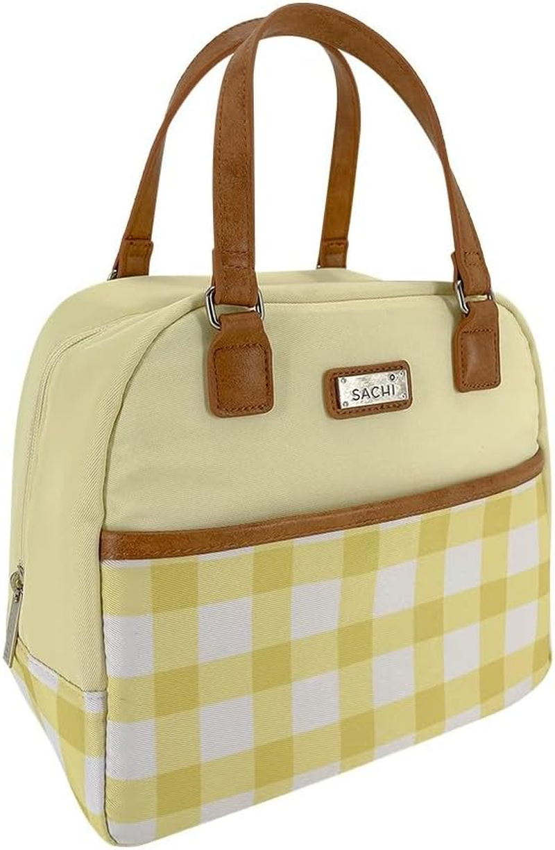 Sachi 'Style 237' Insulated Cali Lunch Bag - Daffodil Gingham image number 6
