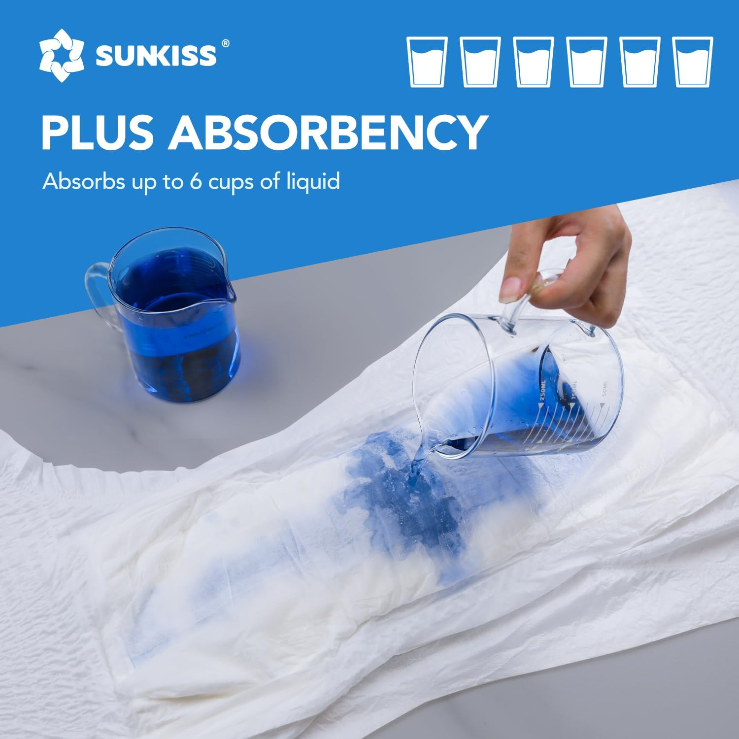 SUNKISS Trustplus Unisex Incontinence Disposable Underwear, Large, 16 Count - Heavy Absorbency, Barrier Leak Protection, Odor Control, Soft, Flexible Fabric image number 6