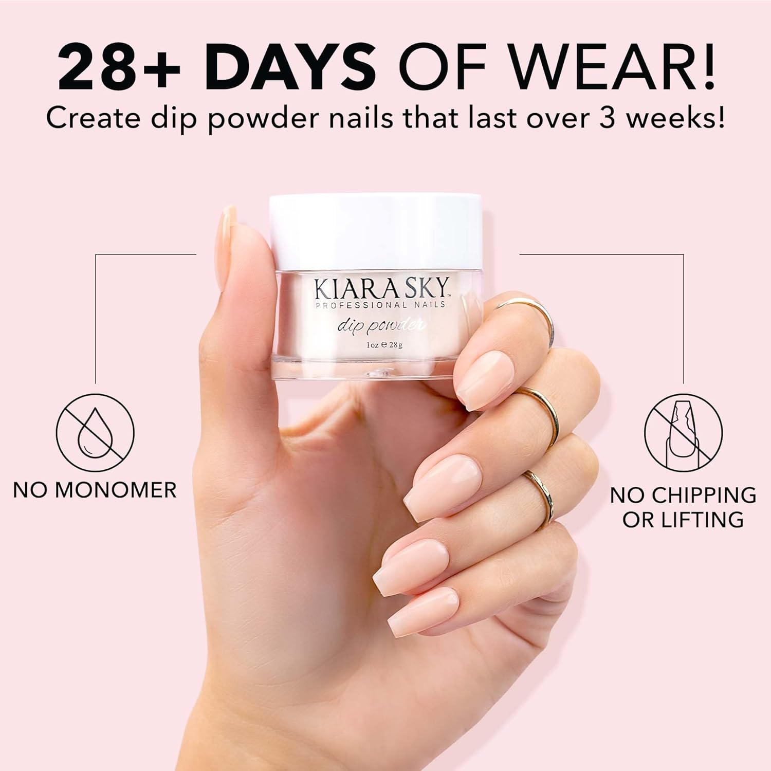 Kiara Sky Dip Powder, D621 Someone like Blue, 28 G - Blue image number 4