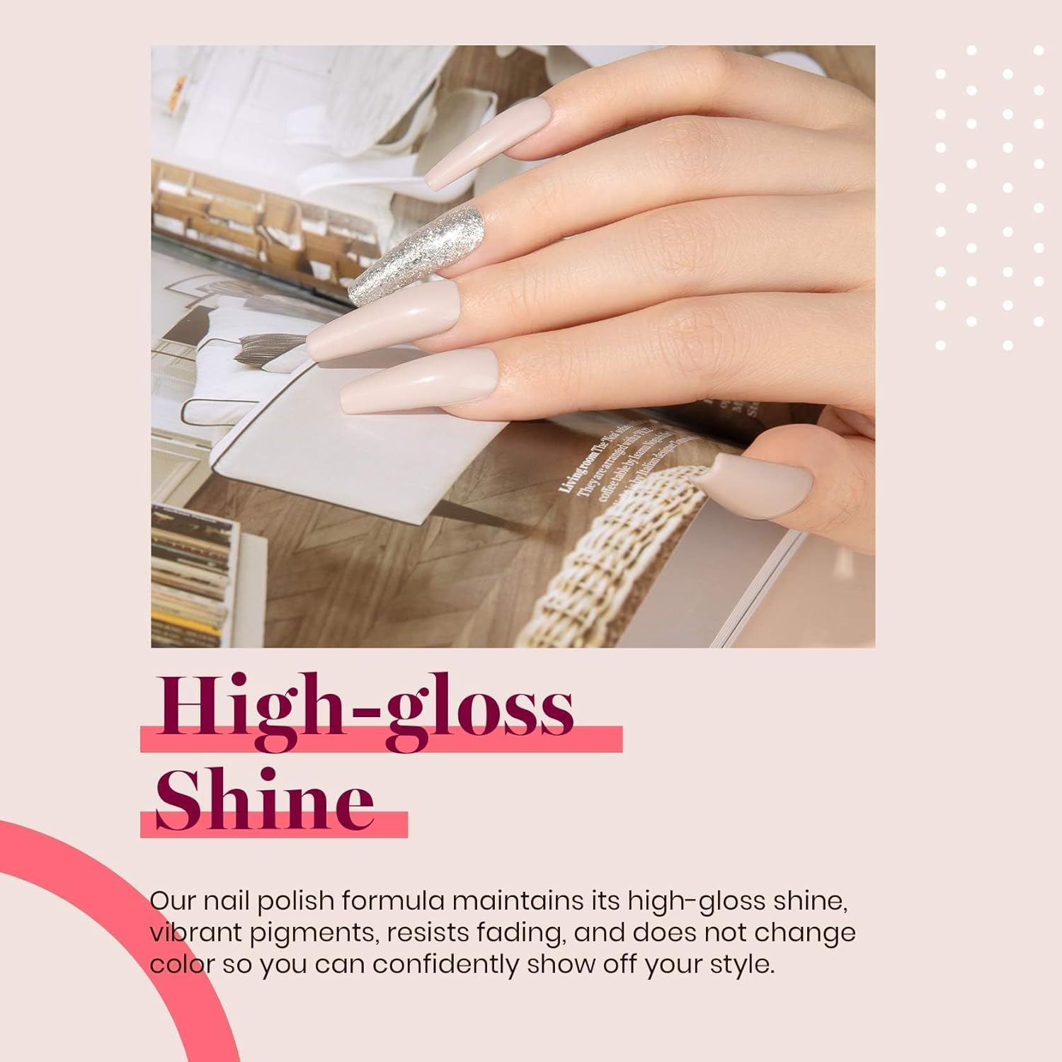 Beetles Gel Polish Gel Nail Polish, 1Pcs 15Ml Stone Beige Brown Color Gel Polish Soak off Gel Polish Uv LED Lamp Cured Nail Art Manicure Salon DIY Design Decoration at Home Women image number 5