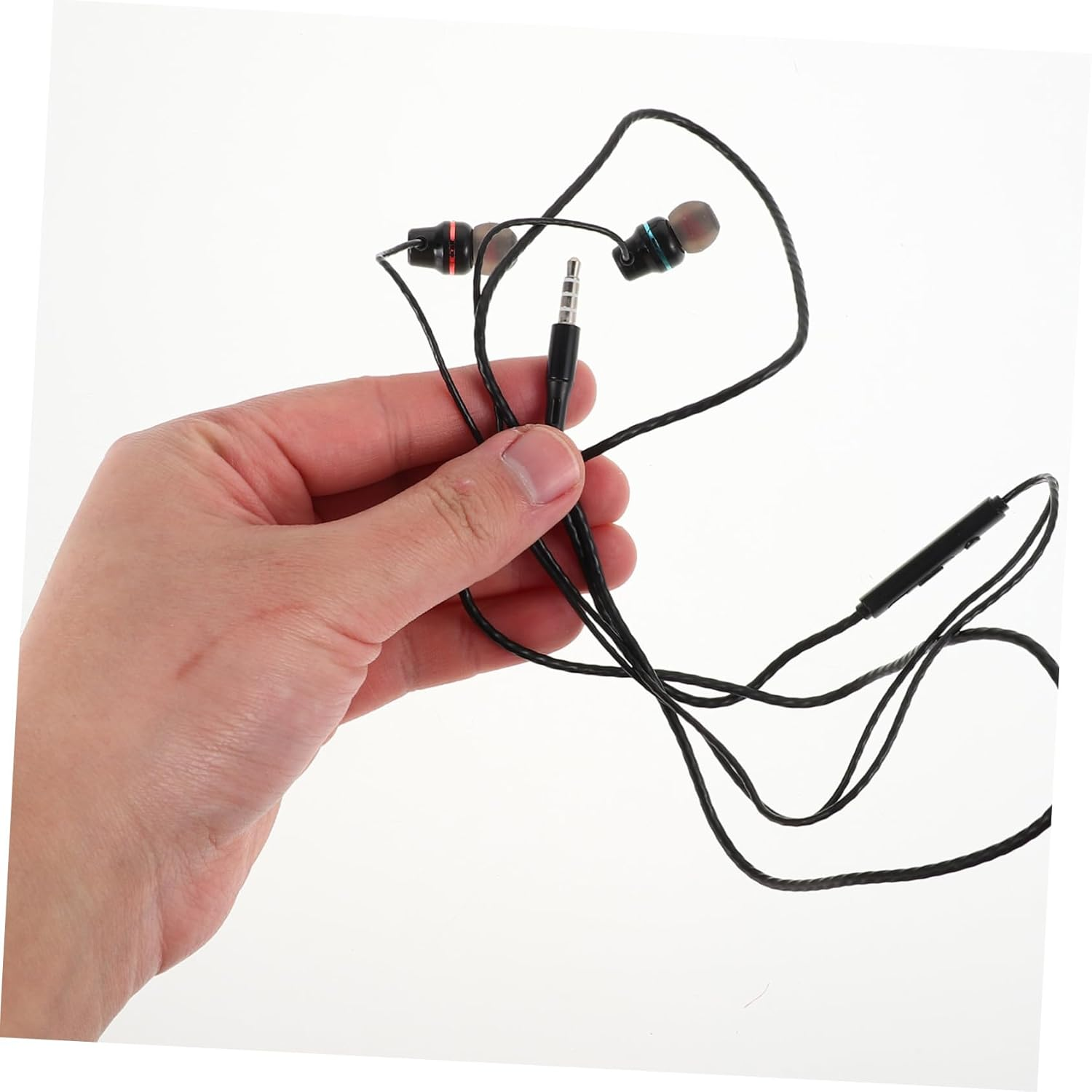 SHOWERORO Wired Headset Headphones Earphones Headphone Volume Control Earphone in Ear Headphone Jack Mobile Phone Earphone Lightweight Headphones Ear Phones with Volume Control Metal