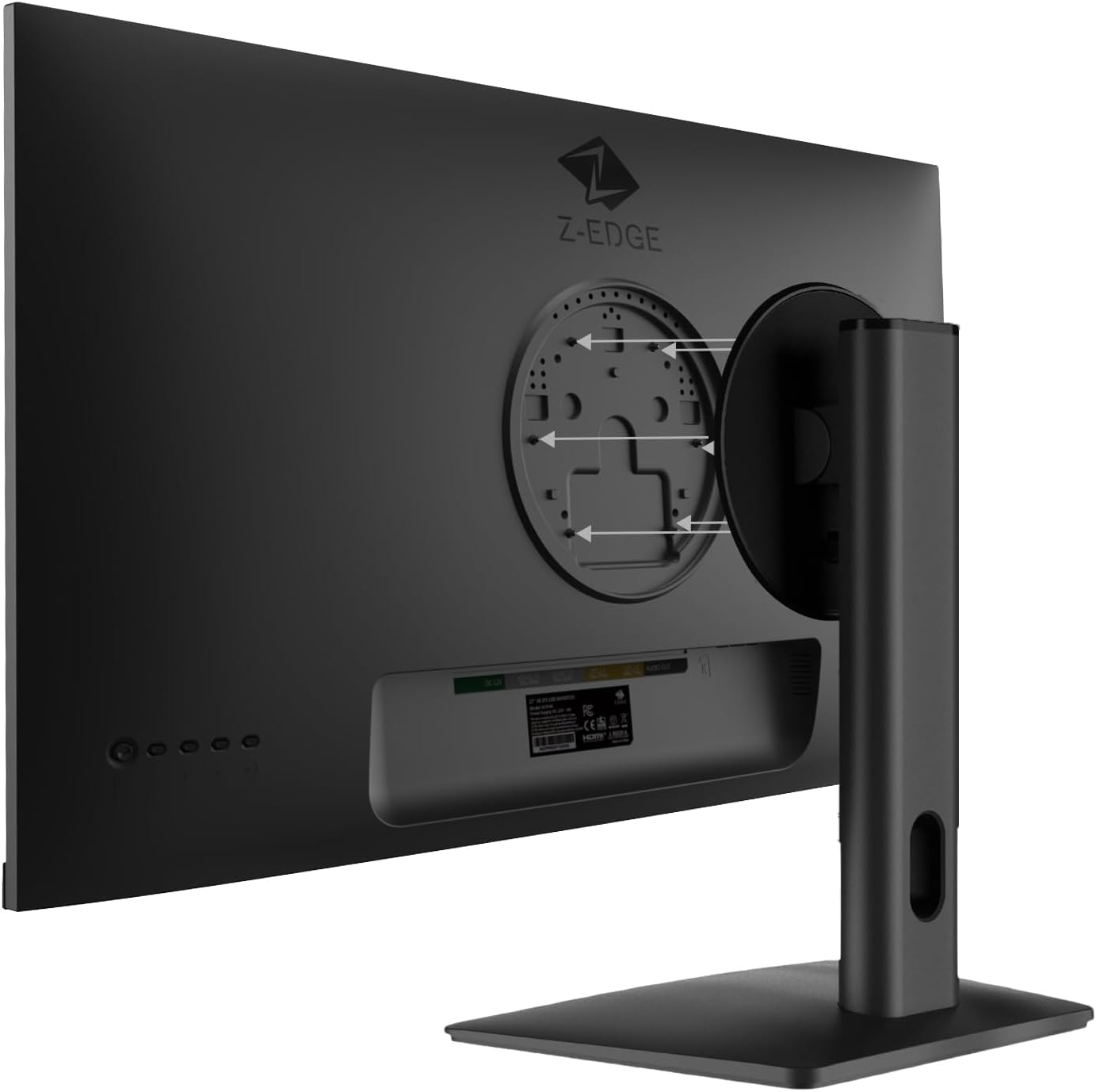 Z-Edge 27 Inch 4K Monitor Uhd(3840X2160) IPS Panel 75Hz(Dp) LED Monitor, 250 Cd/M&sup2;, HDR10, Freesync, Flicker Free, HDMI X2, Displayport X2 image number 4