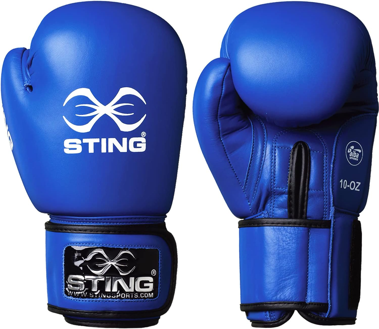 STING Olympics Sponsor - AIBA Approved Boxing Gloves | for Professional Competition & Training [Blue, 10Oz] image number 3