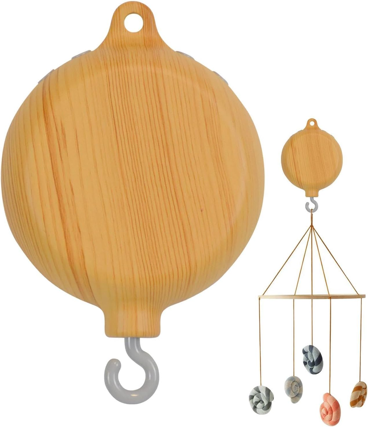 Mobile Motor-Crib - 35 Songs for Children Music Box | Music Box for Spinner Rotary Music Box Imitation Wood for Bedroom, Sleeping Mobile Rotary Music Box Plays Bb image number 5