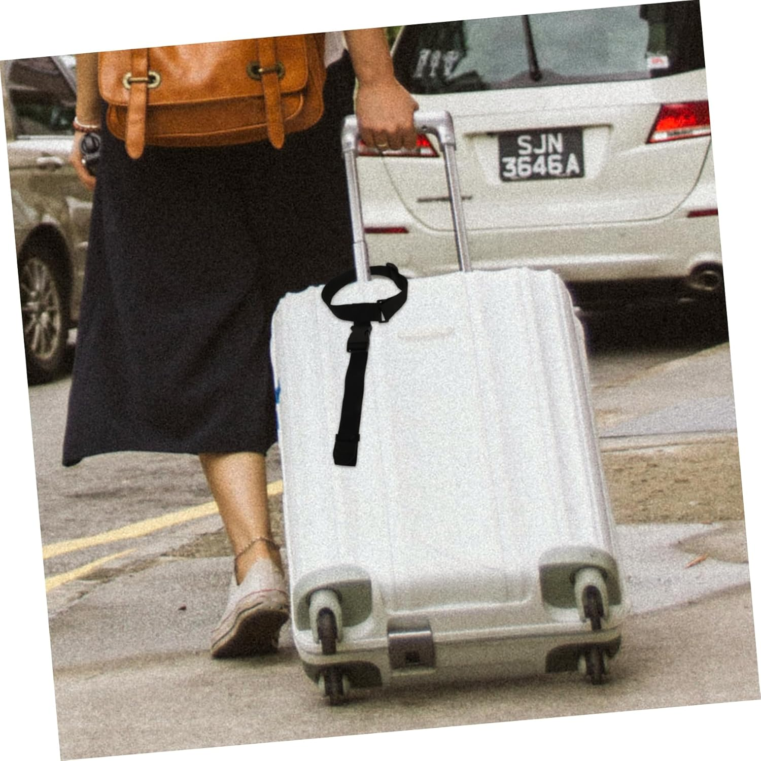 LIFKOME Adjustable Luggage Straps for Connecting Suitcases Polyester Travel Belt Securing Bundling Luggage Connector Straps for Travel Overseas Domestic Trips image number 6