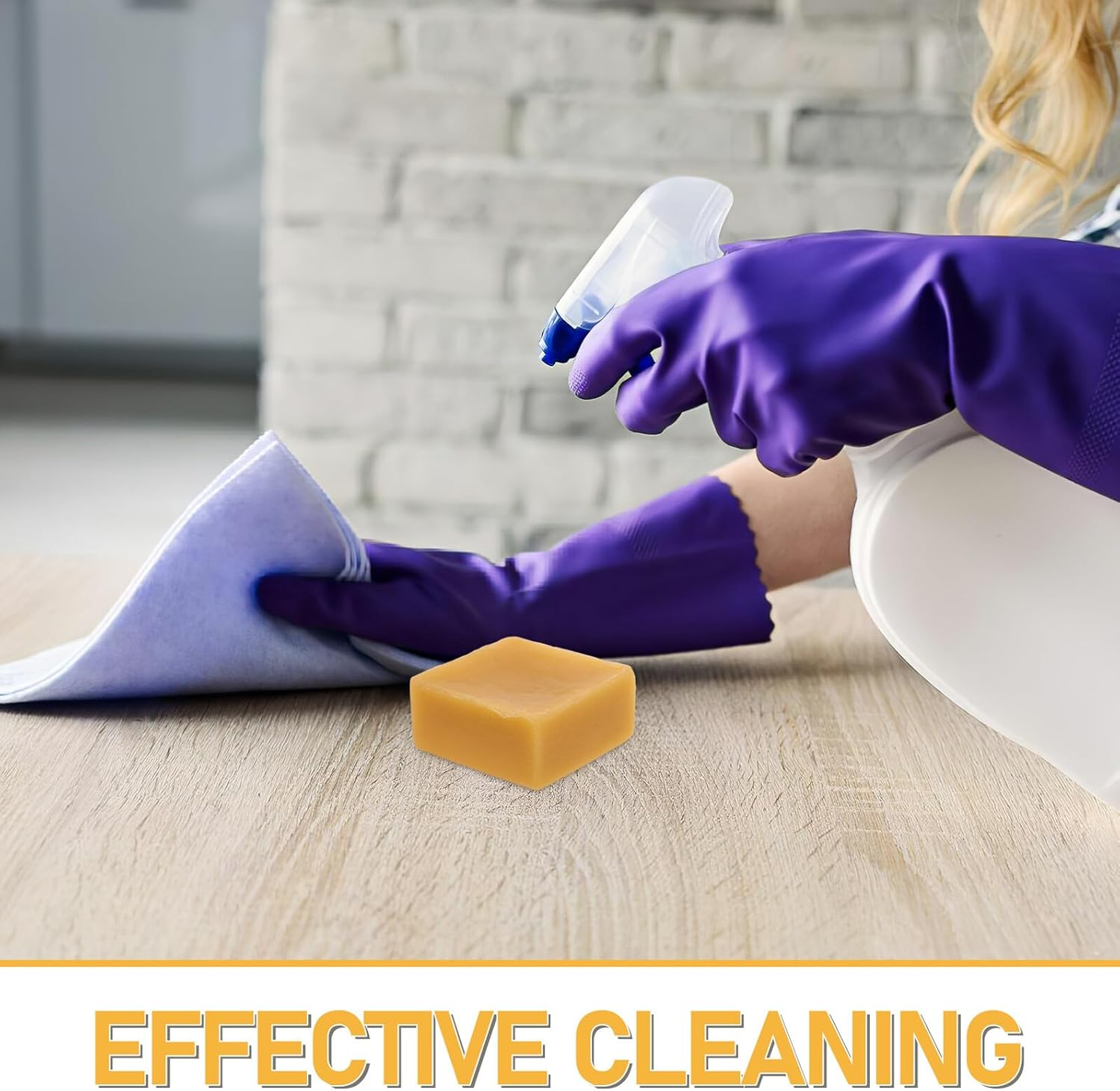 MERRYHAPY 2Pcs Natural Yellow Beeswax Furniture Care Bar Protective Wood Polish and Cleaner for Tables Chairs Cabinets Gentle Aroma Crack-Resistant Easy Maintenance with Natural Ingredients image number 5