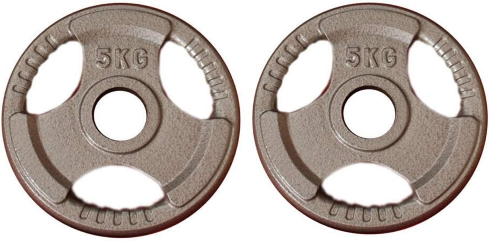 Cast Iron Olympic Weight Plates for Adjustable Olympic Dumbbell and Barbell - Premium Quality Hammertone Strength Training Plates for Body Building, Weightlifting, WOD, MMA, Crossfit, Fitness & Sports - 1.25Kg to 20Kg image number 3