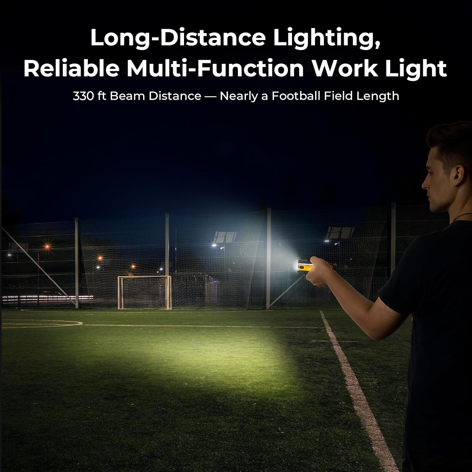 Bougerv WL01 Work Light Rechargeable, 1100 Lumens Magnetic Torch, Portable Inspection Light with 180&deg; Rotating Stand & Hook, Multiple Lighting Modes for Car Repair, Camping, Outdoor, Emergency image number 3