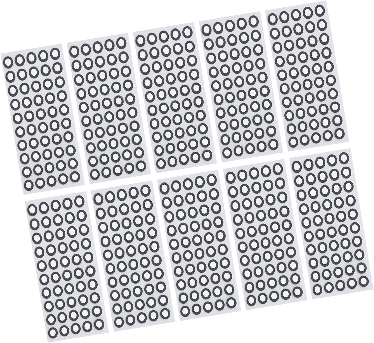 1000Pcs 3D Scanning Dots, Scanning Markers, 6Mm Positioning Targets with Black Contour for 3D Scaner,Id 6Mm OD 10Mm High Reflection Strong Adhesion Reference Point Marker