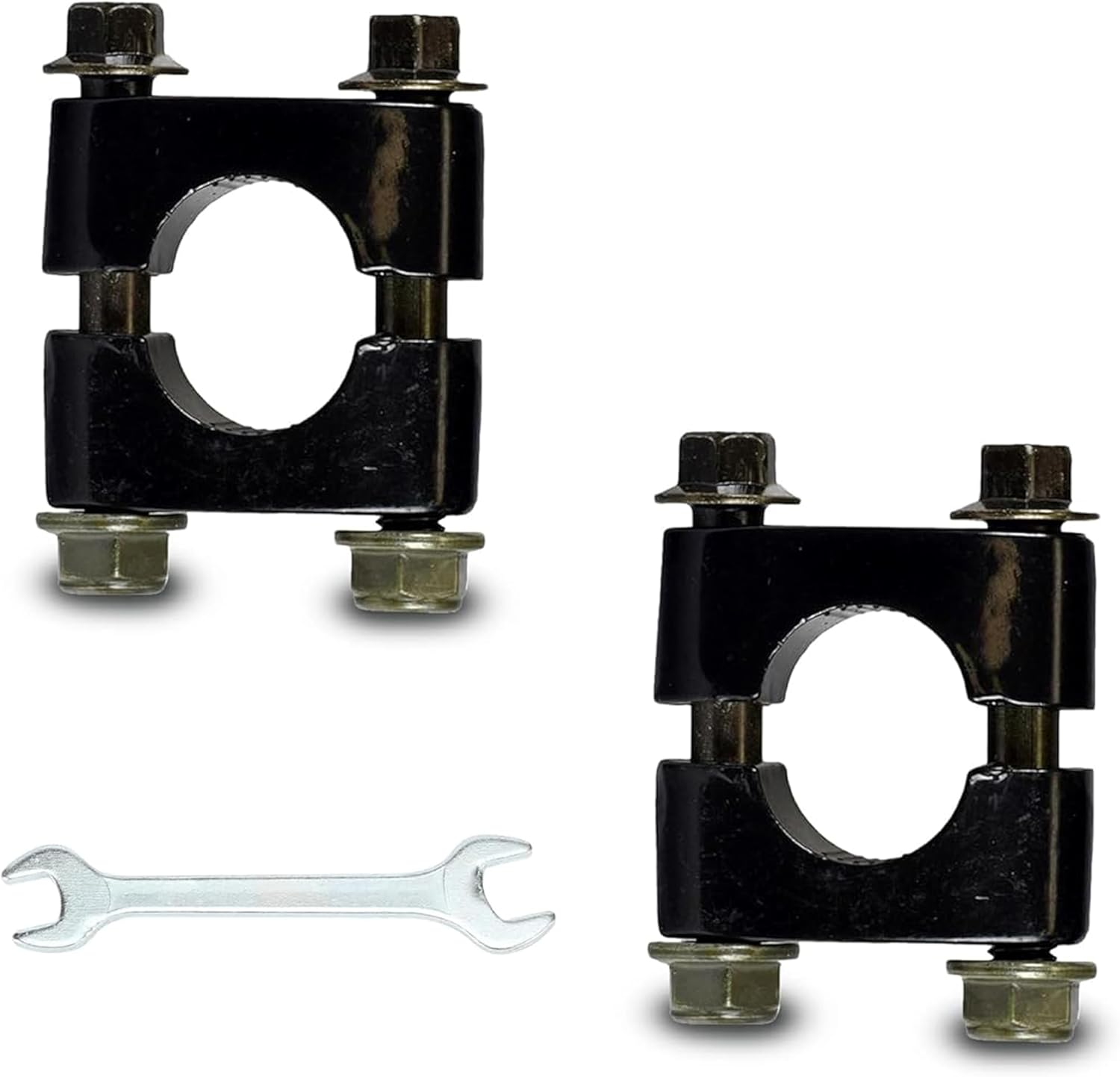 Motorcycle Handlebar Risers, 22Mm Universal Mount Kit, 7/8 Inch Aluminum Clamp, 2-Piece Set image number 5