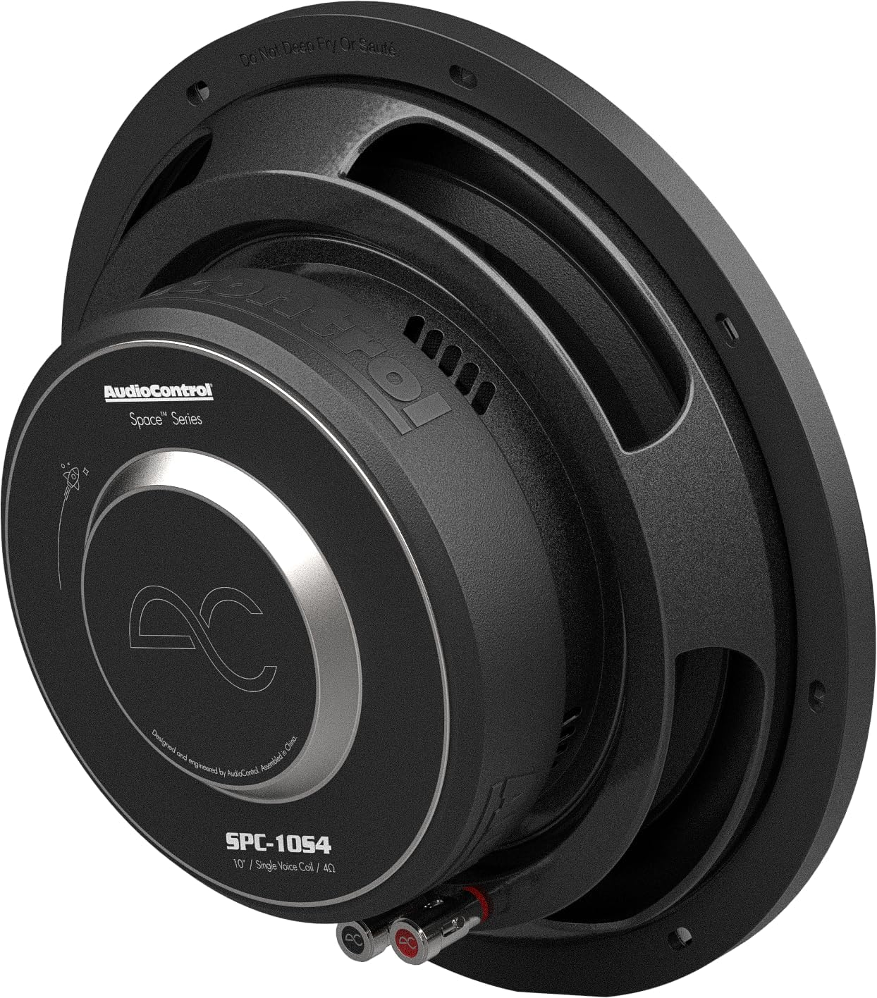 Audiocontrol Space Series Low-Profile Shallow-Mount Slim Car Audio 10" Subwoofer, Premium High Fidelity, 400 Watt RMS/600 Watt Max, Single 2 Ohm (Black) - Black - 10" - Single 2 Ohm image number 3