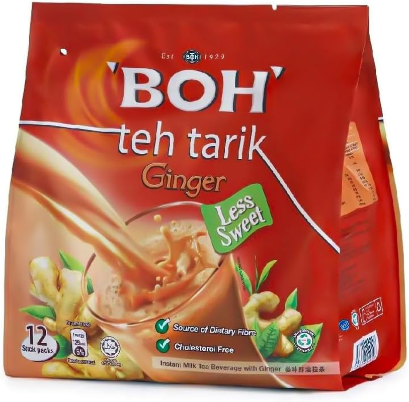 Bo BOH Instant Tea/Tarik Teh Tarik/Ginger with Ginger/Set of 12 / Malaysia image number 1