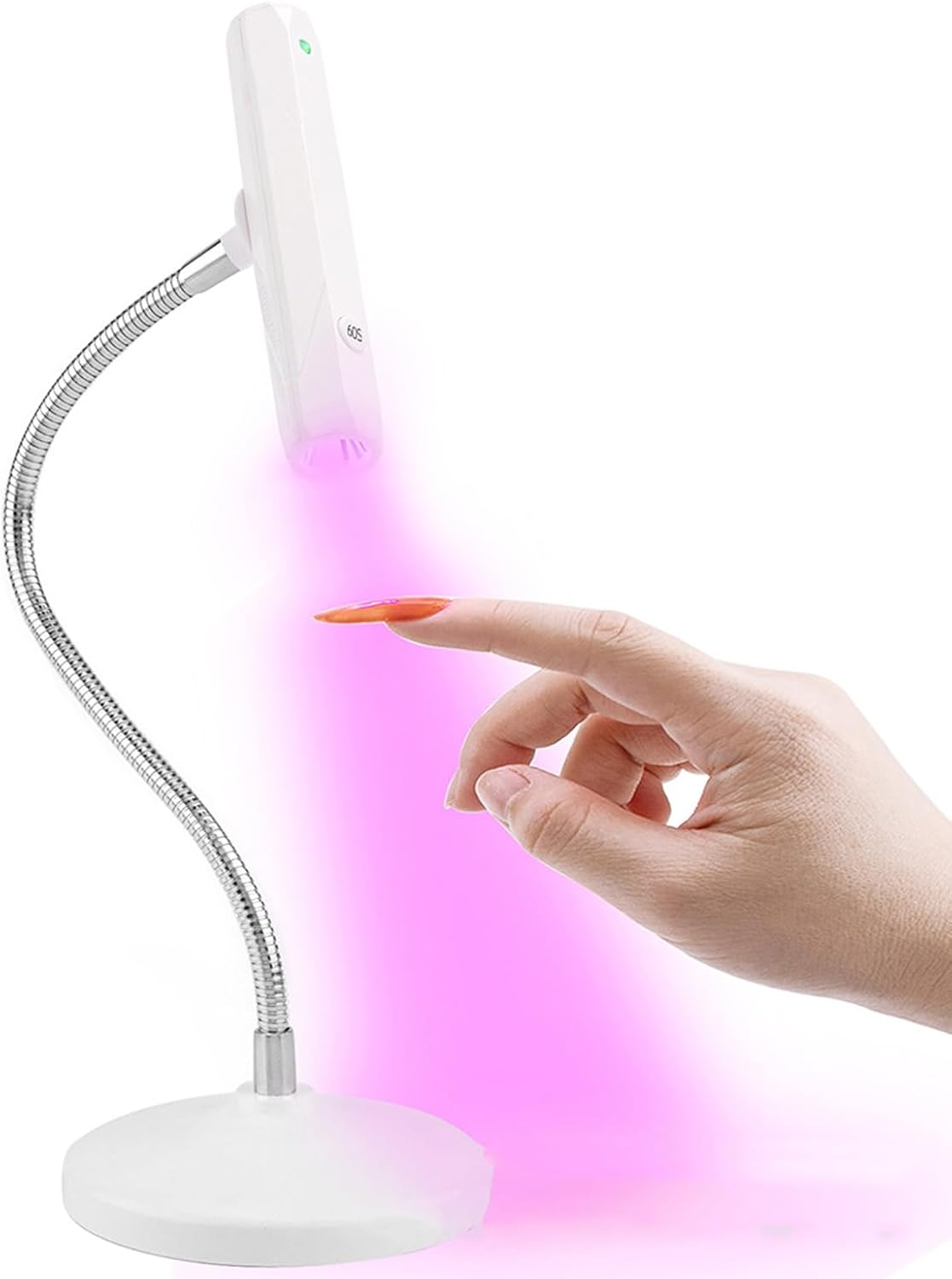 MENDUNER U V Nail Lamp Touch Control - 9W Flash Cure, Gooseneck Design, Rechargeable 2500Mah Battery, Portable LED Light for Gel Nails image number 2