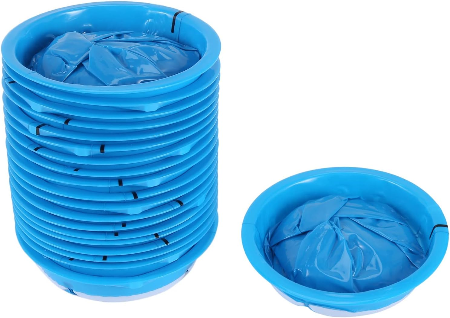 Bzocio 20Pcs Disposable Vomit Bags, Emesis Bags, Aircraft & Car Sickness Bag, Nausea Bags for Travel Motion Sickness image number 4