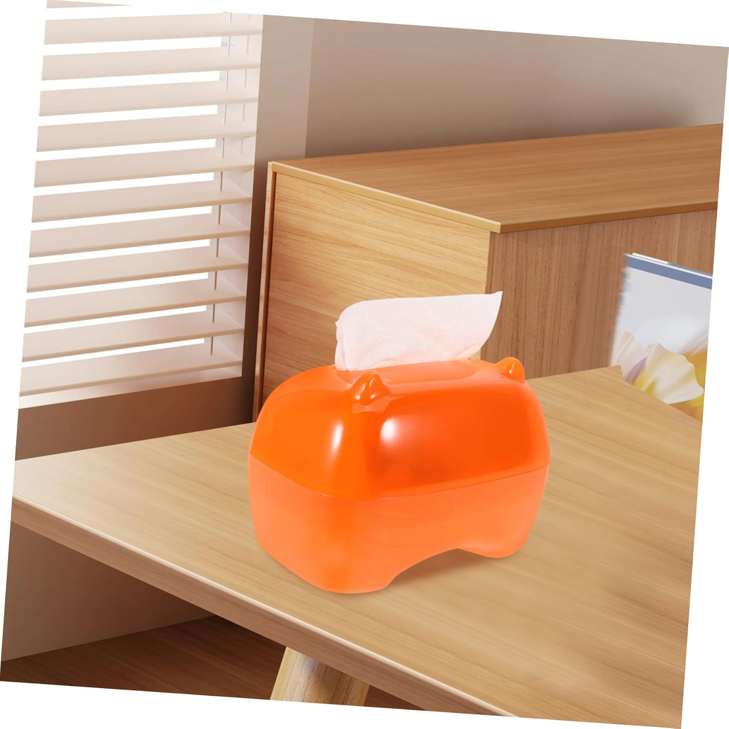 Generic Tissue Box Fun Home Decor Home Decor Accessories Living Room Decor Facial Tissues Boxes Tissue Organiser Napkin Organizer Acrylic Tissue Holder Napkin Holder Tissues Cube Pet Blue image number 1