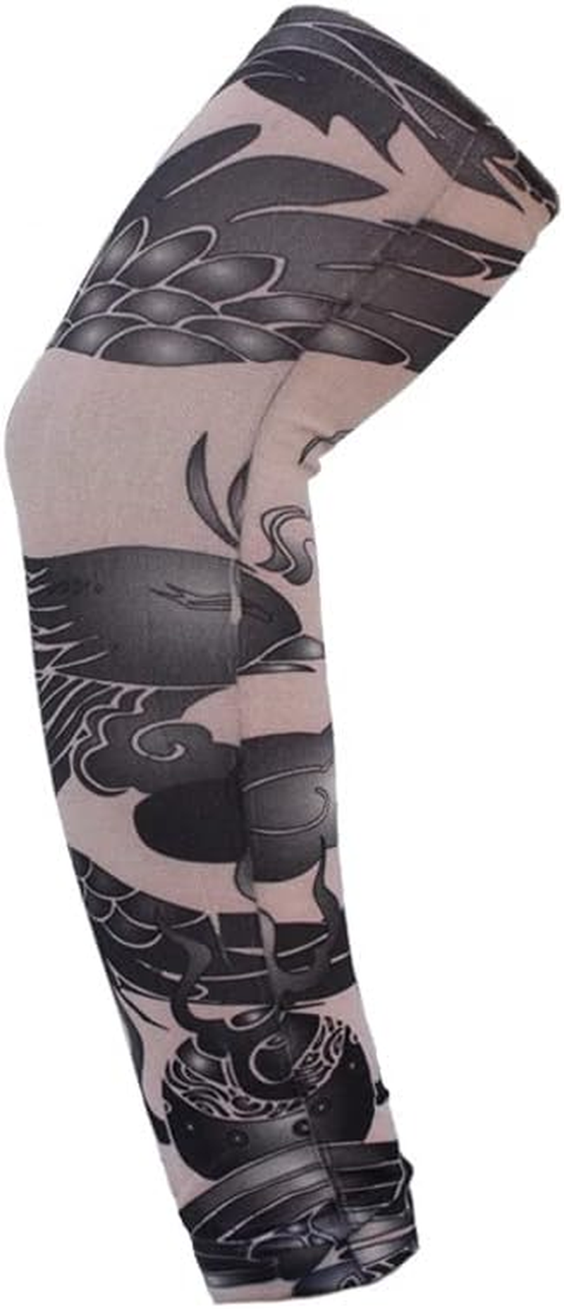 LORJE Tattoo Sleeves, 7Pcs Stretchy Arm Sleeves Fake Tattoos Sleeves to Cover Arms Sun Protection Sleeves Costume Tattoo Sleeve Covers Temporary Designs Tribal Tattoo Sleeve image number 5