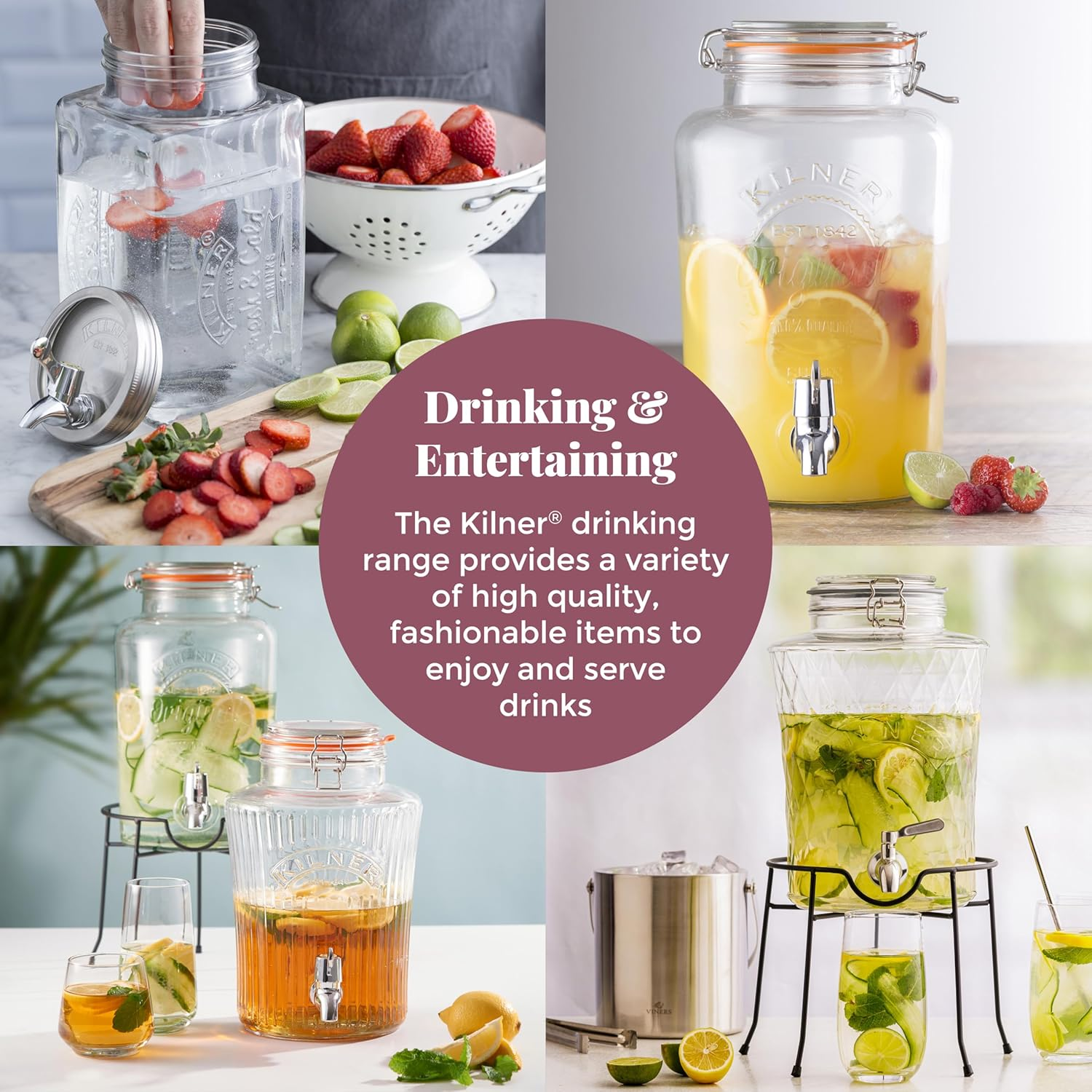 Kilner 25.008 Drinks Dispenser, 3 Litre Capacity image number 4