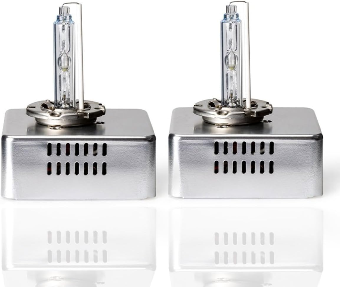 RUNEWAX High Performance D5S Xenon Headlight Replacement Genuine OEM HID Bulbs High Beam and Low Beam 6000K Daylight White 12V 35W Plug and Play, Pack of 2