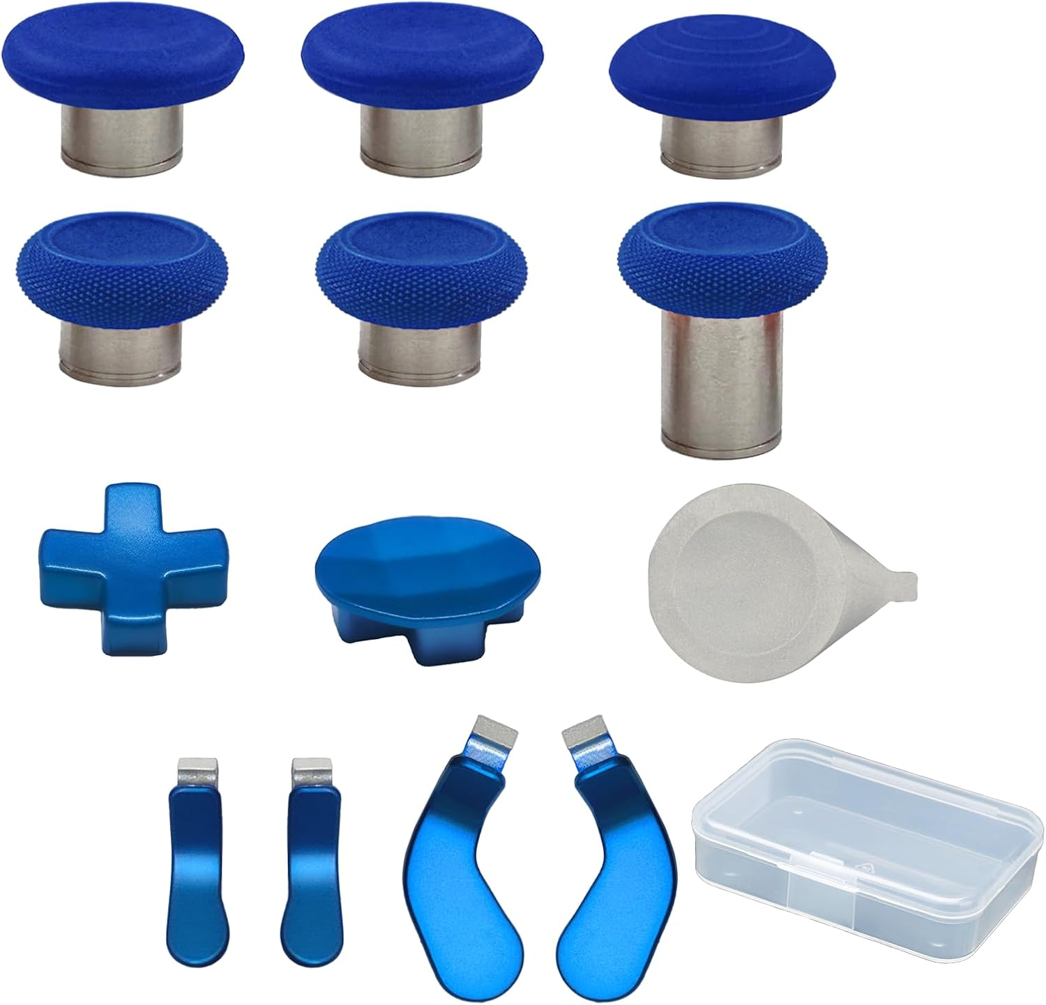 Lixiongbao 13 Pack Thumbsticks for Xbox Elite Series 2 Controller, Controller Accessories with Blue Plastic Paddles, D-Pads & Joysticks, Compatible with Xbox Elite Series 2 Controller image number 5